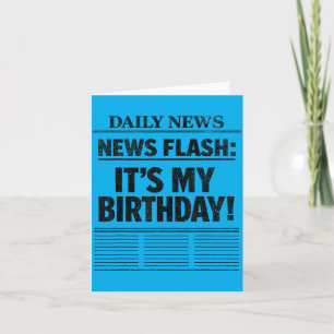 Carte Flash Info C'est Mon Anniversaire