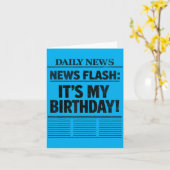 Carte Flash Info C'est Mon Anniversaire (Fleur jaune)