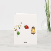 Carte Flat à fraise personnalisée (Dos)