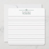 Carte Flat Bear Green & Gold Texas (Dos)