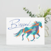 Carte Flat Blessed Horse par Sherry Jarvis (Debout devant)