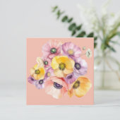 Carte Flat Burst of Anemones (Debout devant)