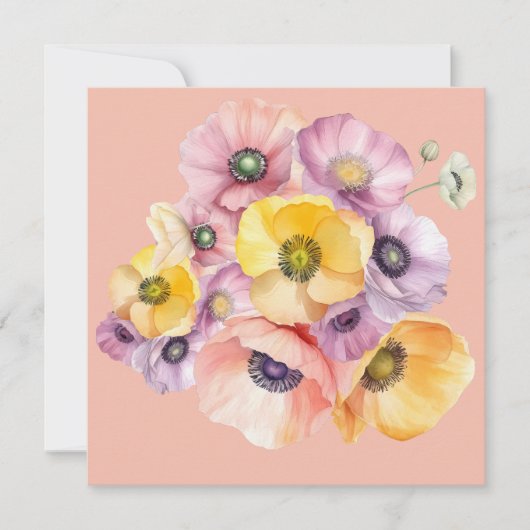 Carte Flat Burst of Anemones (Devant)