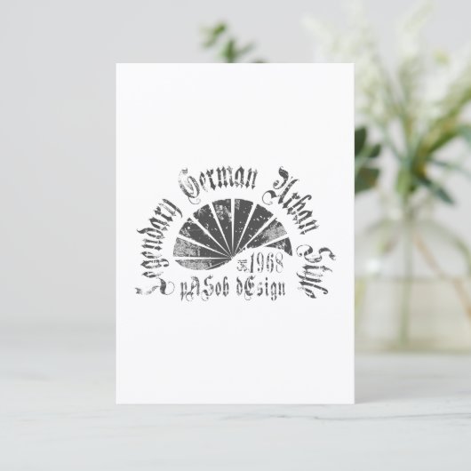 Carte Flat Card 3.5" x 5" (Debout devant)