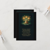 Carte Flat Card birthday (Devant/Arrière en situation)