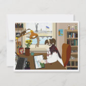 Carte Flat Card Ukraine fille (Devant)