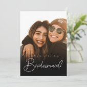 Carte Flat de la proposition de Bridesmaid (Debout devant)