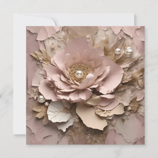 Carte Flat Dusty Rose - N'Importe Quelle Occasion (Devant)