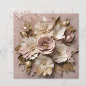 Carte Flat Dusty Rose - N'Importe Quelle Occasion (Devant / Derrière)