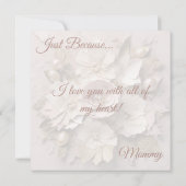 Carte Flat Dusty Rose - N'Importe Quelle Occasion (Dos)