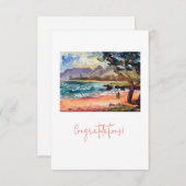 Carte Flat Félicitations (Devant / Derrière)