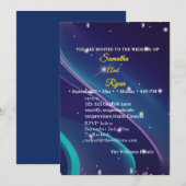 Carte Flat Floral Wedding Invite (Devant / Derrière)