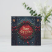Carte flat gothic christmas card (Debout devant)