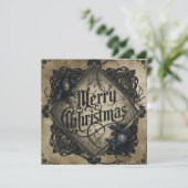 Carte flat gothic style christmas card (Debout devant)