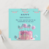 Carte Flat Greeting Card (Devant/Arrière en situation)