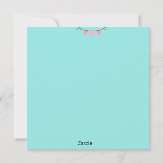 Carte Flat Greeting Card (Dos)