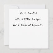 Carte Flat Greeting Card (Dos)