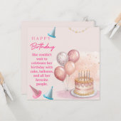 Carte Flat Greetings card (Devant/Arrière en situation)