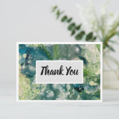 Carte Flat Merci 3,5 pouces x 5 pouces - Vert Mult (Debout devant)