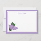 Carte Flat Note du nom personnalisé (Devant)