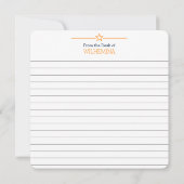 Carte Flat Orange & Navy Blue Texas (Dos)