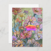 Carte Flat Plat Multicolore (Devant / Derrière)