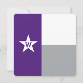 Carte Flat Purple & Grey Texas (Devant)