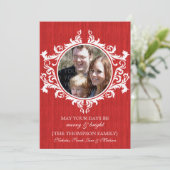 Carte Flat Rouge Rustique (Debout devant)