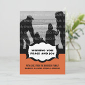 Carte Flat Simple Photo De Vacances, Orange (Debout devant)