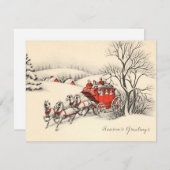 Carte Flat Stagecoach vintage (Devant / Derrière)