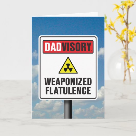 Carte Flatulence Armé (Fleur jaune)