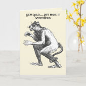 Carte Flauros Léopard Humanoïde Dictionnaire Infernal (Fleur jaune)