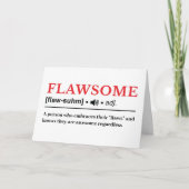 Carte Flawsome - Définition de dictionnaire personnalisa (Devant)