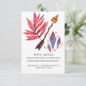 Carte Flèche d'aquarelle et diamants (Debout devant)