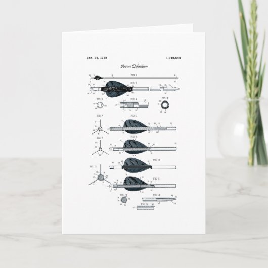 Carte Flèche de définition de tir à l'arc (Devant)