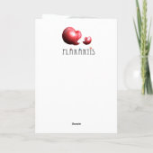 Carte Flèche de l'amour du doux lémurien - dessin à la m (Dos)