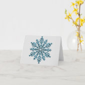 Carte Flèche de neige 3D (Fleur jaune)