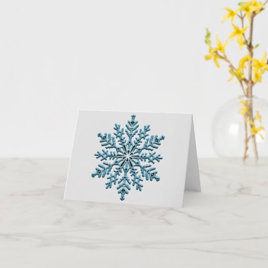 Carte Flèche de neige 3D (Fleur jaune)