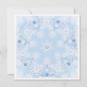 Carte Flèche de neige bleu glace (Devant)