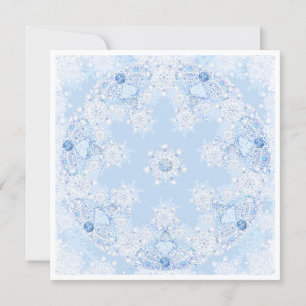 Carte Flèche de neige bleu glace