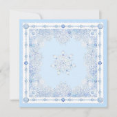 Carte Flèche de neige bleu glace (Devant)