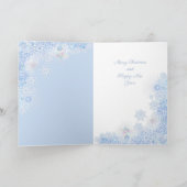 Carte Flèche de neige bleu glace (Intérieur)