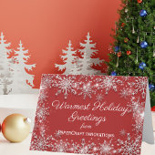 Carte Flèches blanches sur Red Christmas Corporate