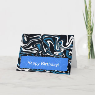 Carte Flèches bleues, noires et blanches
