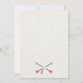 Carte Flèches ou flèches Révéler l'Invitation Baby showe (Dos)