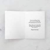 Carte Flèches Parties scintillant or & Coeur 10e anniver (Intérieur)