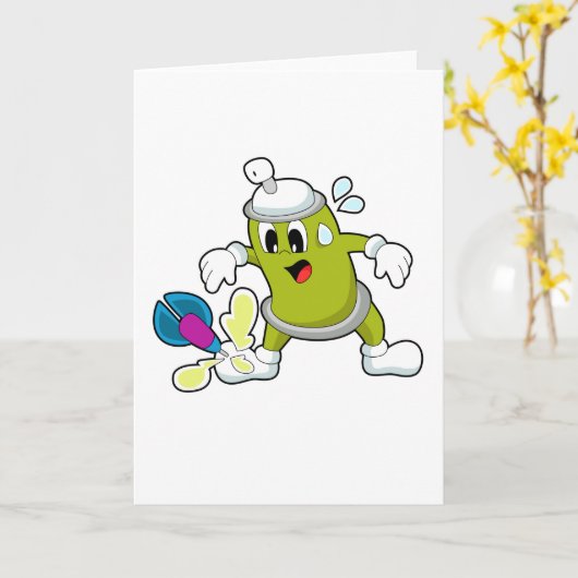 Carte Fléchettes à pulvérisation de glace (Fleur jaune)