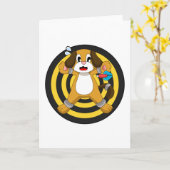 Carte Fléchettes de chien fléchette cible de fléchettes (Fleur jaune)