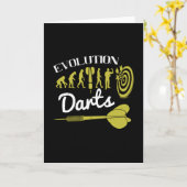 Carte fléchettes - fléchettes de l'évolution (Fleur jaune)
