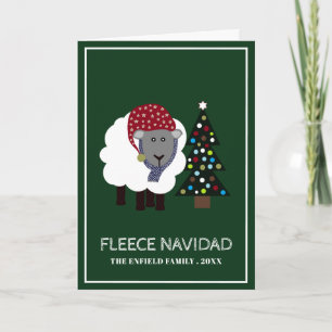 Carte Fleece Navidad, Funny Noël espagnol